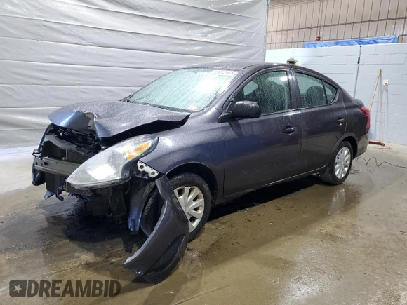 2015 Nissan Versa SV with VIN 3N1CN7AP4FL916133, listed as a Copart auction lot 55012905 with 102,026 mi miles and Salvage title. Bid and sale history available at DreamBid. Image 1.
