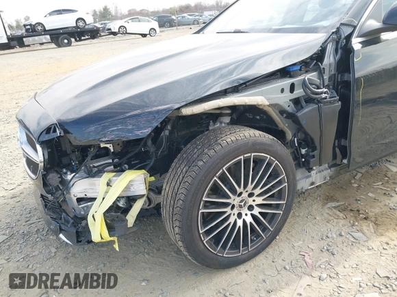 2025 Mercedes-Benz C 300 with VIN W1KAF4HB7SR253109, listed as a IAAI auction lot 41832800 with 703 mi miles and . Bid and sale history available at DreamBid. Image 6.
