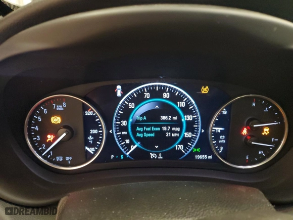 2017 Buick Envision Premium I with VIN LRBFXESX5HD122174, listed as a Copart auction lot 52138475 with 19,655 mi miles and Non Repairable. Bid and sale history available at carsss.com. Image 9.