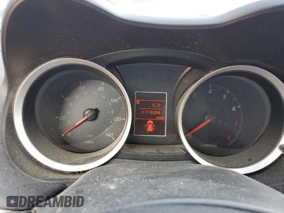 2009 Mitsubishi Lancer GTS with VIN JA3AU86W69U018641, listed as a Copart auction lot 54260075 with 177,624 mi miles and Clean Title. Bid and sale history available at carsss.com. Image 9.