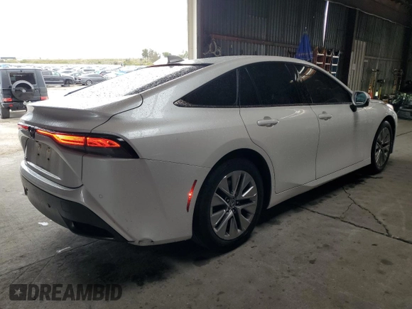 2023 Toyota Mirai XLE with VIN JTDAAAAA2PA008555, listed as a Copart auction lot 49183535 with 24,013 mi miles and Salvage Title. Bid and sale history available at carsss.com. Image 3.