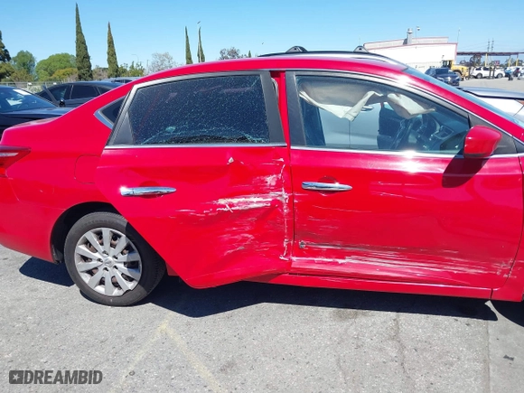 2017 Nissan Sentra SV with VIN 3N1AB7AP3HL650865, listed as a IAAI auction lot 41831102 with 89,252 mi miles. Bid and sale history available at carsss.com. Image 6.