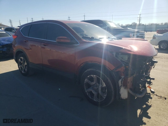 2018 Honda CR-V EX-L with VIN 2HKRW1H80JH502601, listed as a Copart auction lot 47070435 with 77,067 mi miles and Salvage Title. Bid and sale history available at carsss.com. Image 4.