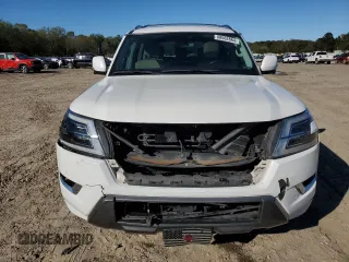 2021 Nissan Armada SL with VIN JN8AY2BC4M9147119, listed as a Copart auction lot 80662864 with 81,620 mi miles and Salvage Title. Bid and sale history available at carsss.com. Image 5.
