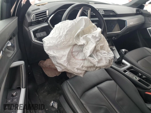 2021 Audi Q3 S line Premium Plus with VIN WA1EECF3XM1026707, listed as a Copart auction lot 46916875 with 0 mi miles and Salvage Title. Bid and sale history available at carsss.com. Image 8.