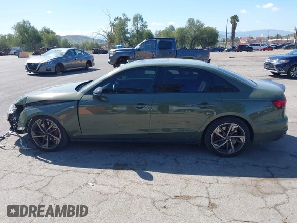 2023 Audi A4 S line Premium Plus with VIN WAUEAAF48PN022647, listed as a IAAI auction lot 41675764 with 19,522 mi miles and . Bid and sale history available at DreamBid. Image 14.