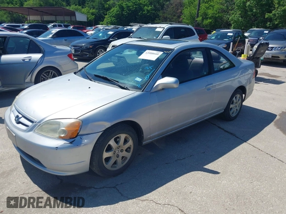 2003 Honda Civic EX with VIN 1HGEM22933L069450, listed as a IAAI auction lot 42088660 with 144,717 mi miles and . Bid and sale history available at DreamBid. Image 2.