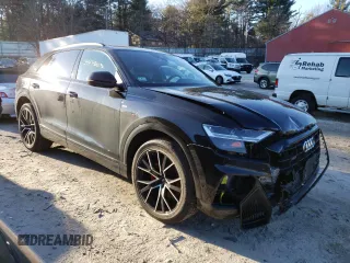 2019 Audi Q8 Premium Plus with VIN WA1EVAF14KD030993, listed as a Copart auction lot 39435663 with 57,547 mi miles. Bid and sale history available at carsss.com. Image 4.