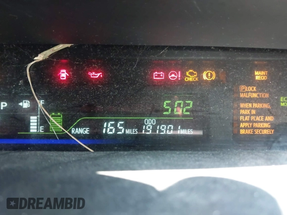 2014 Toyota Prius Two with VIN JTDZN3EU5EJ003371, listed as a IAAI auction lot 42384861 with 191,901 mi miles and . Bid and sale history available at DreamBid. Image 15.