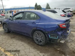 2022 Subaru WRX Premium with VIN JF1VBAF62N9017845, listed as a Copart auction lot 57850165 with 13,023 mi miles and Clean title. Bid and sale history available at DreamBid. Image 2.