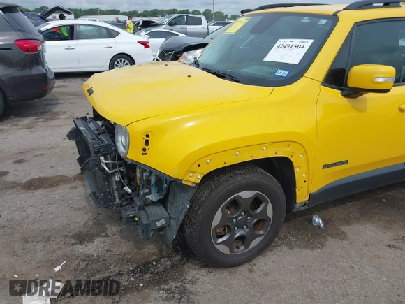 2017 Jeep Renegade Latitude with VIN ZACCJABB9HPF07564, listed as a IAAI auction lot 42491504 with 79,597 mi miles and . Bid and sale history available at DreamBid. Image 6.