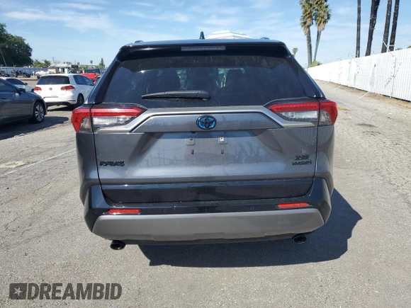 2021 Toyota RAV4 Hybrid XSE with VIN JTME6RFV8MD515368, listed as a Copart auction lot 49928325 with 48,655 mi miles and Salvage Title. Bid and sale history available at carsss.com. Image 6.