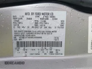2008 Ford Explorer XLT with VIN 1FMEU73E68UA59595, listed as a IAAI auction lot 41785966 with 223,112 mi miles. Bid and sale history available at carsss.com. Image 9.