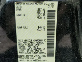 2013 Nissan Altima SL z VIN 1N4BL3AP2DC245146, wystawiony jako Copart lot #54586235 z przebiegiem 235 526 mil mil oraz Szkoda całkowita • Salvage title. Historia ofert i sprzedaży dostępna na DreamBid. Obrazek 12.