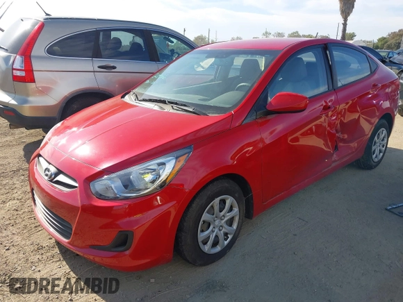 2012 Hyundai Accent GLS with VIN KMHCT4AE9CU187849, listed as a IAAI auction lot 42003584 with 13,750 mi miles. Bid and sale history available at carsss.com. Image 2.