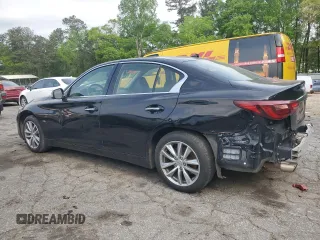 2018 Infiniti Q50 2.0t LUXE with VIN JN1CV7AP7JM241330, listed as a Copart auction lot 53033155 with 155,388 mi miles and Clean Title. Bid and sale history available at carsss.com. Image 2.
