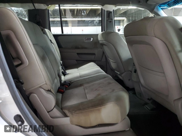 2012 Honda Pilot LX with VIN 5FNYF4H22CB005849, listed as a Copart auction lot 45019035 with 153,675 mi miles and Salvage Title. Bid and sale history available at carsss.com. Image 10.