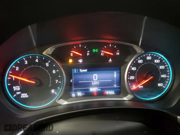 2019 Chevrolet Equinox LT with VIN 2GNAXKEV5K6158660, listed as a Copart auction lot 53871665 with 80,621 mi miles and Salvage Title. Bid and sale history available at DreamBid. Image 9.