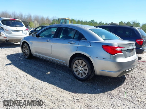 2013 Chrysler 200 LX with VIN 1C3CCBAB2DN560552, listed as a IAAI auction lot 41821028 with 179,085 mi miles. Bid and sale history available at carsss.com. Image 3.