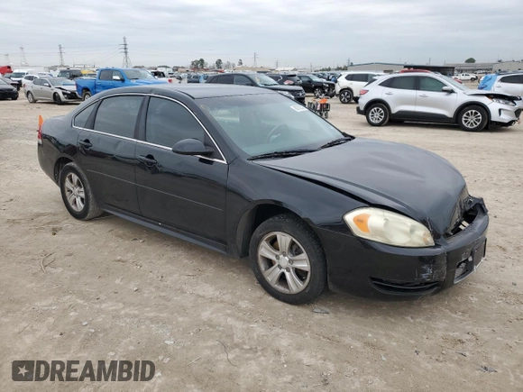 2013 Chevrolet Impala LS with VIN 2G1WF5E37D1225883, listed as a Copart auction lot 88792205 with 169,017 mi miles and Salvage Title. Bid and sale history available at DreamBid. Image 4.