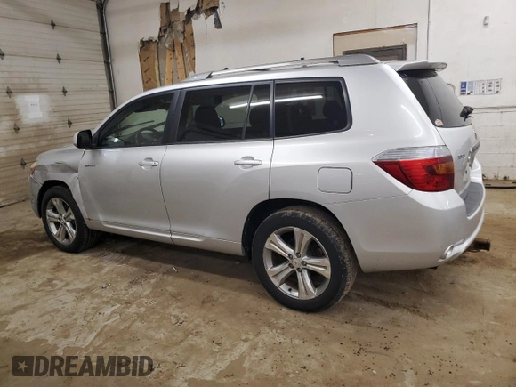 2008 Toyota Highlander Sport with VIN JTEES43AX82103336, listed as a Copart auction lot 60317085 with 178,437 mi miles and Salvage title. Bid and sale history available at DreamBid. Image 2.