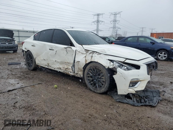 2020 Infiniti Q50 3.0t LUXE with VIN JN1EV7AR6LM250288, listed as a Copart auction lot 47900645 with 37,029 mi miles and Salvage Title. Bid and sale history available at carsss.com. Image 4.