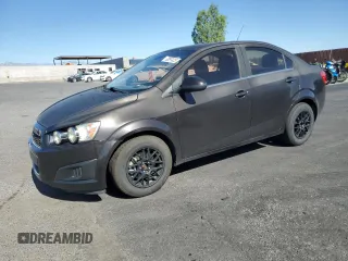 2015 Chevrolet Sonic LT with VIN 1G1JC5SH0F4131385, listed as a Copart auction lot 63097425 with 76,380 mi miles and Salvage title. Bid and sale history available at DreamBid. Image 1.