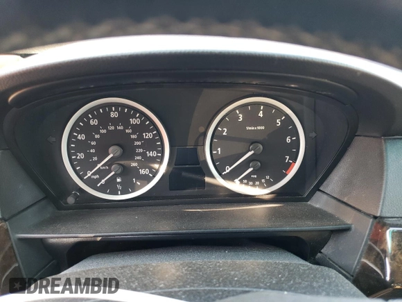 2006 BMW 5 Series 530xi with VIN WBANN73546CN02635, listed as a Copart auction lot 75510184 with Not Provided miles and Salvage Title. Bid and sale history available at DreamBid. Image 9.