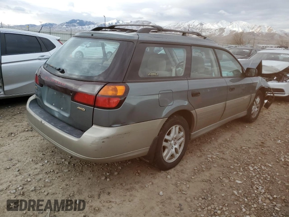 2001 Subaru Legacy Outback with VIN 4S3BH665117603197, listed as a Copart auction lot 85469874 with Not provided miles and Salvage title. Bid and sale history available at DreamBid. Image 3.