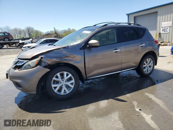 2012 Nissan Murano SV with VIN JN8AZ1MW5CW216494, listed as a Copart auction lot 53656735 with 156,249 mi miles and Salvage Title. Bid and sale history available at carsss.com. Image 1.