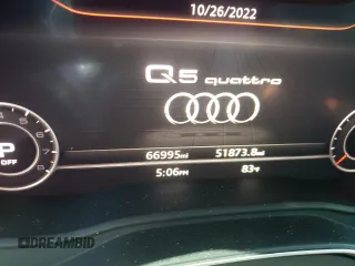 2018 Audi Q5 Premium Plus with VIN WA1BNAFY7J2204890, listed as a Copart auction lot 65254672 with 66,995 mi miles. Bid and sale history available at carsss.com. Image 8.