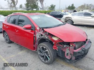 2018 Toyota Corolla iM with VIN JTNKARJE7JJ553000, listed as a IAAI auction lot 41867979 with 121,296 mi miles. Bid and sale history available at carsss.com. Image 1.