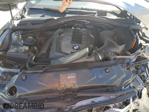 2006 BMW 5 Series 550i with VIN WBANB53546CP02671, listed as a Copart auction lot 72996534 with 124,214 mi miles and Salvage Title. Bid and sale history available at DreamBid. Image 11.