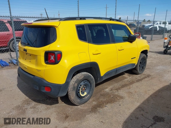 2018 Jeep Renegade Sport with VIN ZACCJBAB8JPJ09093, listed as a IAAI auction lot 42221486 with 58,802 mi miles and . Bid and sale history available at DreamBid. Image 4.