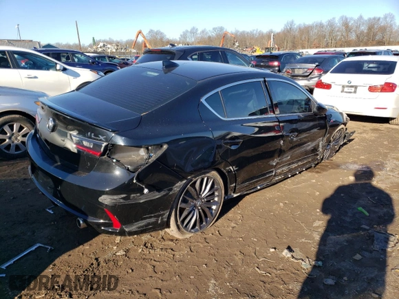 2021 Acura ILX w/Premium/A-SPEC Package with VIN 19UDE2F8XMA004182, listed as a Copart auction lot 70230572 with 20,723 mi miles. Bid and sale history available at carsss.com. Image 3.