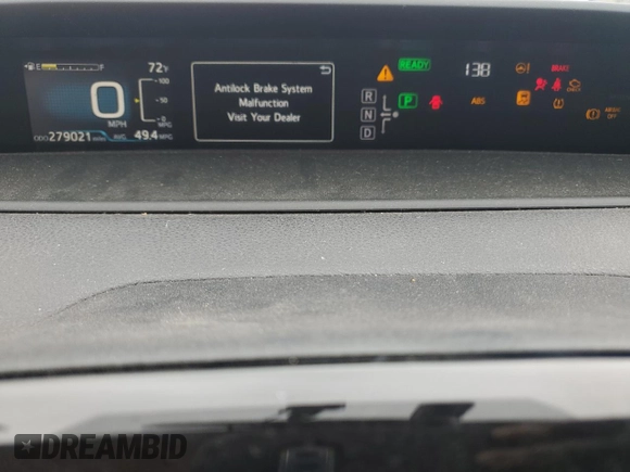 2016 Toyota Prius Four with VIN JTDKARFU5G3016269, listed as a Copart auction lot 55562095 with 279,021 mi miles and Clean Title. Bid and sale history available at carsss.com. Image 9.
