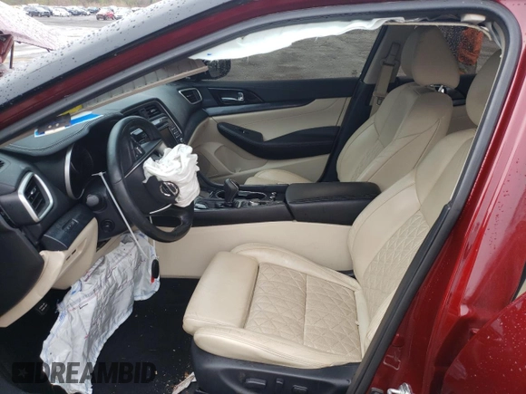 2020 Nissan Maxima Platinum with VIN 1N4AA6FV7LC368384, listed as a Copart auction lot 54126325 with Not Provided miles and Salvage Title. Bid and sale history available at DreamBid. Image 7.