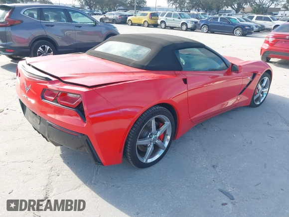 2015 Chevrolet Corvette 1LT with VIN 1G1YB3D7XF5124917, listed as a IAAI auction lot 41567848 with 104,886 mi miles. Bid and sale history available at carsss.com. Image 4.