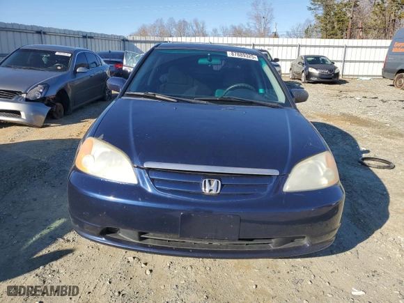 2002 Honda Civic EX with VIN 1HGES26812L037960, listed as a Copart auction lot 87889325 with 239,548 mi miles and Salvage Title. Bid and sale history available at carsss.com. Image 5.