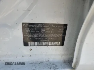 2016 Hyundai Elantra SE with VIN 5NPDH4AE0GH750961, listed as a Copart auction lot 52159865 with 150,489 mi miles and Salvage Title. Bid and sale history available at DreamBid. Image 12.