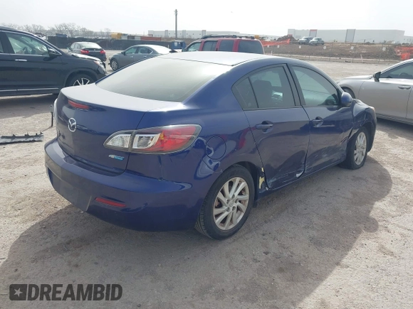 2012 Mazda Mazda3 i Touring with VIN JM1BL1V70C1549627, listed as a IAAI auction lot 41745538 with 131,363 mi miles. Bid and sale history available at carsss.com. Image 4.