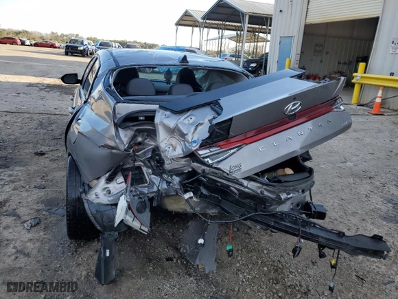 2023 Hyundai Elantra Limited with VIN KMHLP4AG7PU598727, listed as a Copart auction lot 45493825 with 81,829 mi miles and Non Repairable. Bid and sale history available at carsss.com. Image 6.