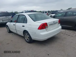 2003 Honda Civic LX with VIN 2HGES16593H570072, listed as a IAAI auction lot 41927366 with 1 mi miles. Bid and sale history available at carsss.com. Image 3.