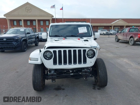 2022 Jeep Wrangler Unlimited Sahara with VIN 1C4HJXEN9NW190351, listed as a IAAI auction lot 42741722 with 40,794 mi miles and . Bid and sale history available at DreamBid. Image 12.