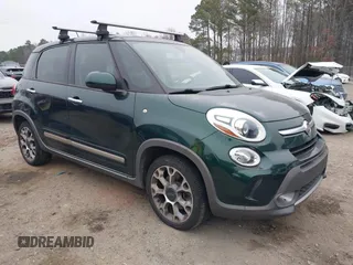 2014 FIAT 500L Trekking with VIN ZFBCFADH5EZ017349, listed as a IAAI auction lot 41528462 with 119,820 mi miles and . Bid and sale history available at DreamBid. Image 1.