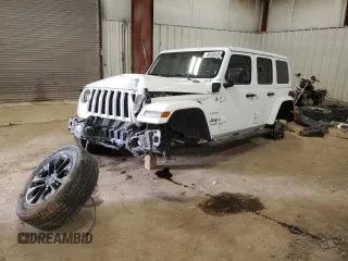 2021 Jeep Wrangler Unlimited Sahara z VIN 1C4JJXP61MW868399, wystawiony jako Copart lot #49039445 z przebiegiem 35 387 mil mil oraz Nie do naprawy • Non repairable. Historia ofert i sprzedaży dostępna na DreamBid. Obrazek 1.