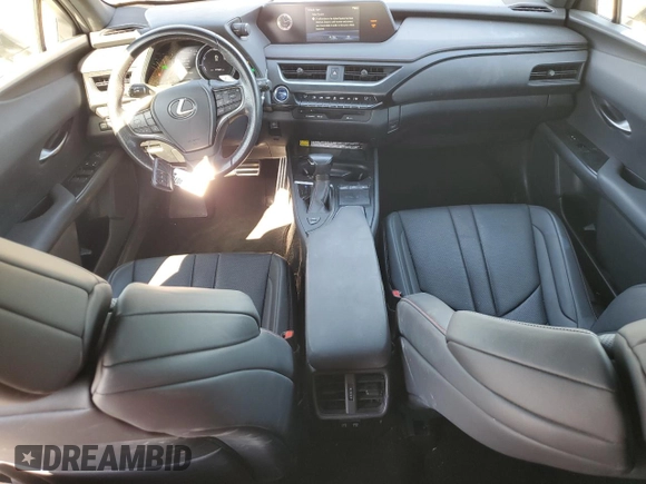 2020 Lexus UX 250h F Sport with VIN JTHE9JBH5L2035631, listed as a Copart auction lot 81378314 with 27,963 mi miles and Salvage title. Bid and sale history available at DreamBid. Image 8.