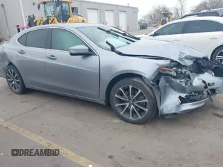 2015 Acura TLX V6 Tech with VIN 19UUB2F54FA020816, listed as a IAAI auction lot 41600870 with 76,055 mi miles. Bid and sale history available at carsss.com. Image 1.