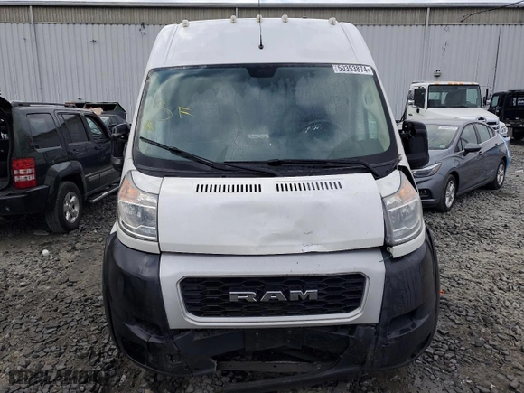2019 Ram ProMaster Cargo Van with VIN 3C6TRVBG6KE533062, listed as a Copart auction lot 50353874 with 112,446 mi miles and Salvage Title. Bid and sale history available at carsss.com. Image 5.