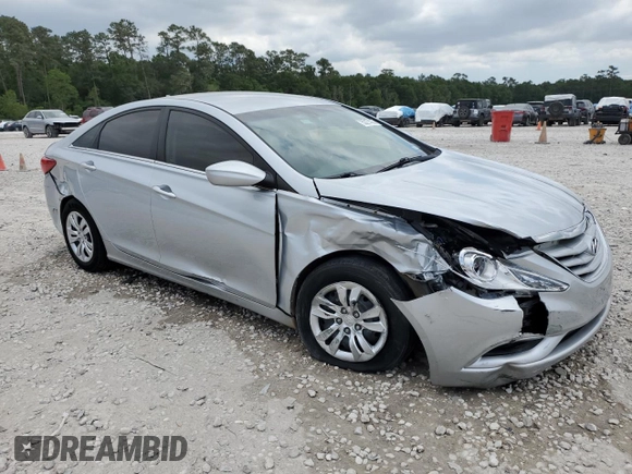 2012 Hyundai Sonata GLS with VIN 5NPEB4ACXCH452187, listed as a Copart auction lot 53274065 with 38,715 mi miles and Salvage Title. Bid and sale history available at carsss.com. Image 4.